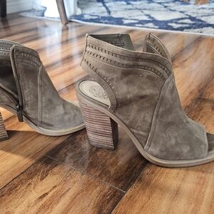 Vince Camuto Taupe Heeled Boots